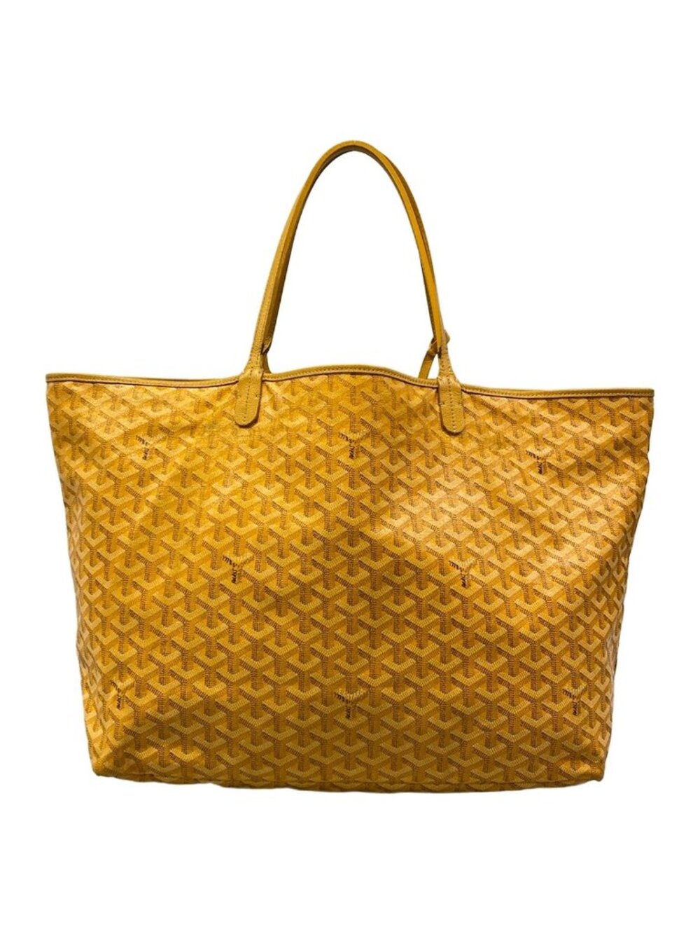 Goyard Tote Bag Saint Louis GM Yellow Leather